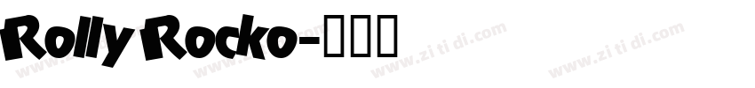 Rolly Rocko字体转换